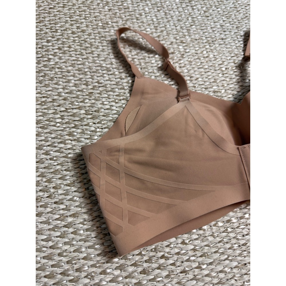 Honeylove Crossover Bra Tan Nude Wireless Seamless Support Size L 38B/C LWBR0201 - Picture 3 of 5